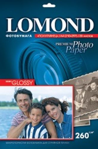 ������ Lomond Premium Photo 1xA4 297�210 ��., 260 �/�2, 20 �., �������������, ������������������ �������������