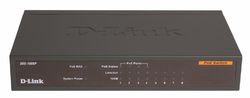  D-Link 8-port UTP 10/100Mbps, Palm-top, Unmanaged, Desktop (4-ports PoE)