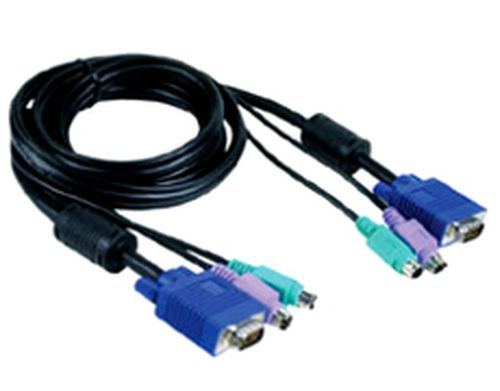 ������ ��� ������������� KVM D-Link DKVM-CB3, Cable Kit for DKVM Products, PS/2 keyboard cable, PS/2 mouse cable, Monitor cable, 3m length