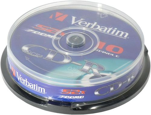 ���� CD-R Verbatim 700 Mb 52x cake box 10 ��.